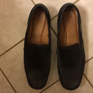 Black loafers